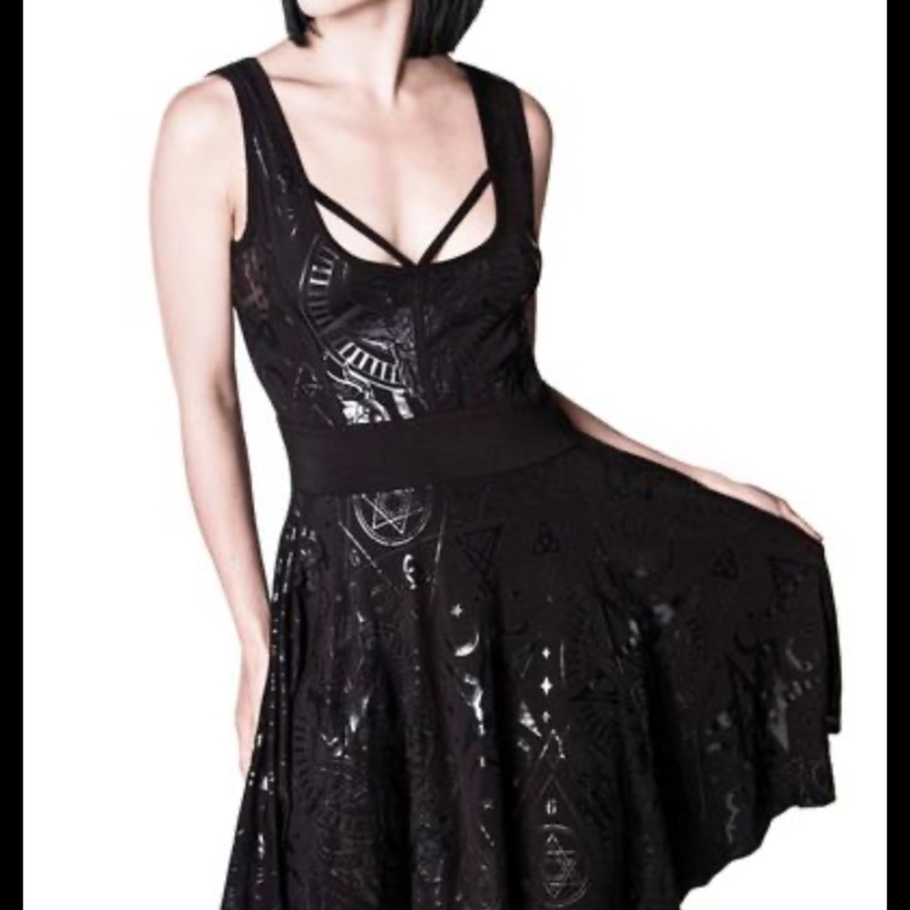 Killstar Vicky Veil Skater Dress Sz XSmall NWT